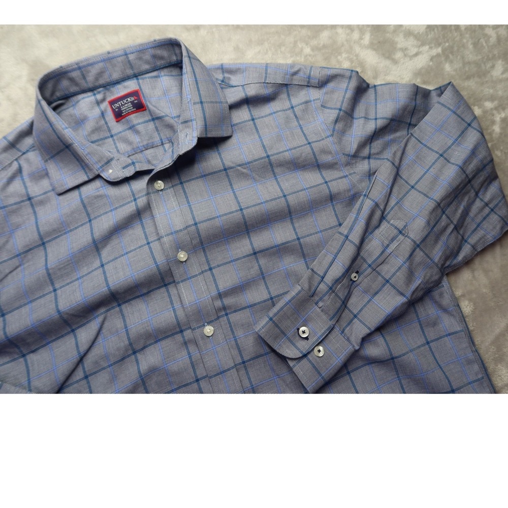 UNTUCKit Men's XL Button Down Shirt Plaid Long Sleeve Casual Dress Shirt